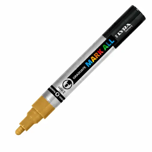 [826074] ROTULADOR ACRÍLICO LYRA 2MM ORO GRADUATE MARK ALL