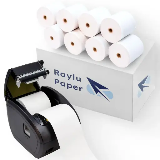 [029680] ROLLO PAPEL SUMADORA TÉRMICO 57×30MM 55G RAYLU