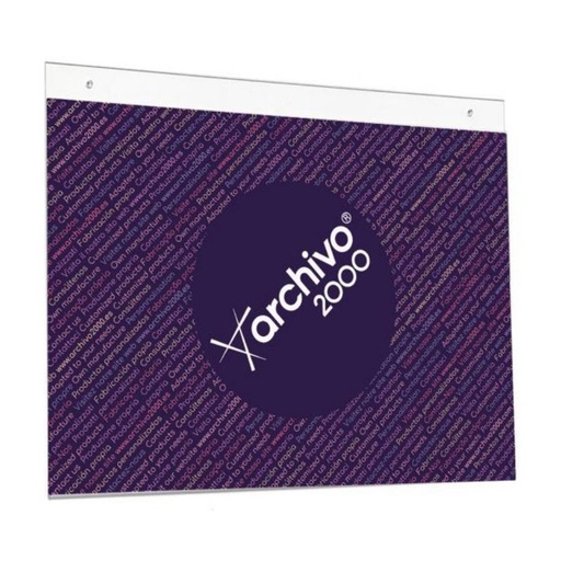 [068884] MURAL ARCHIVO 2000 DIN A3 HORIZONTAL CON TALADROS CRISTAL TRANSPARENTE 420X325 MM
