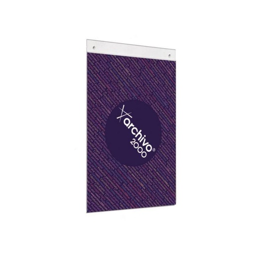 [068885] MURAL ARCHIVO 2000 DIN A3 VERTICAL CON TALADROS CRISTAL TRANSPARENTE 300X445 MM