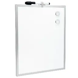 PIZARRA BLANCA MAGNÉTICA RAYLU PAPER 350X280 MM MARCO DE ALUMINIO