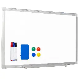 PIZARRA BLANCA MAGNÉTICA RAYLU PAPER 90X120 CM