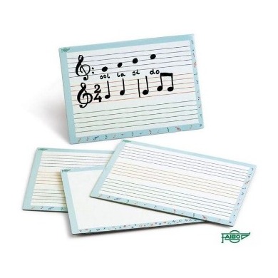 [700248] PIZARRA BLANCA PENTAGRAMA 21×30CM DOBLE USO