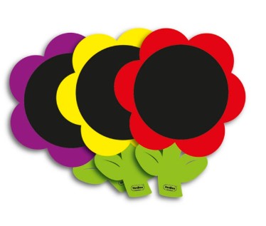 [825734] PIZARRA GIGANTE FLOR SET 3 UNIDADES
