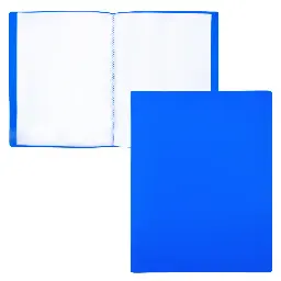 CARPETA DE FUNDAS RAYLU PAPER PREMIUM A4 10 FUNDAS AZUL