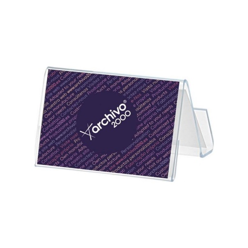 [069224] PORTATARJETAS DE SOBREMESA ARCHIVO 2000 HORIZONTAL 2 COMPARTIMENTOS