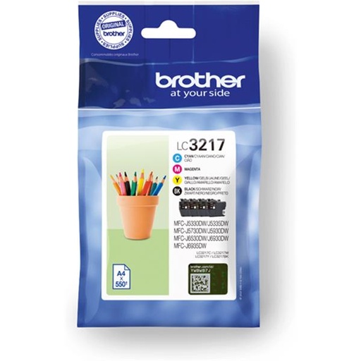 [167125] CARTUCHO BROTHER LC3217VAL PACK