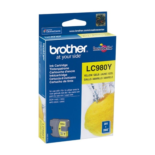 [167462] CARTUCHO BROTHER LC980 AMARILLO