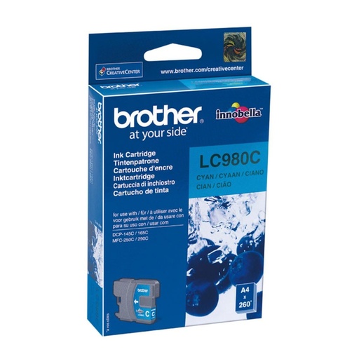 [167464] CARTUCHO BROTHER LC980C CYAN