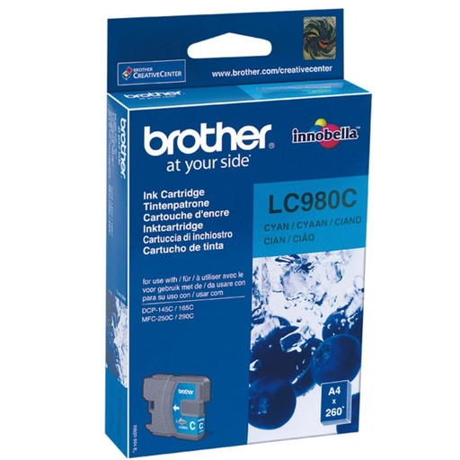 [167464] CARTUCHO BROTHER LC980C CYAN