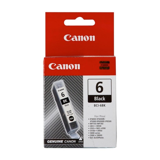 [169399] CARTUCHO CANON 6 BCI6BK NEGRO 4705A002AB
