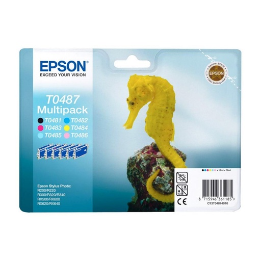 [165628] CARTUCHO EPSON C13T04874010 MULTIPACK PK6