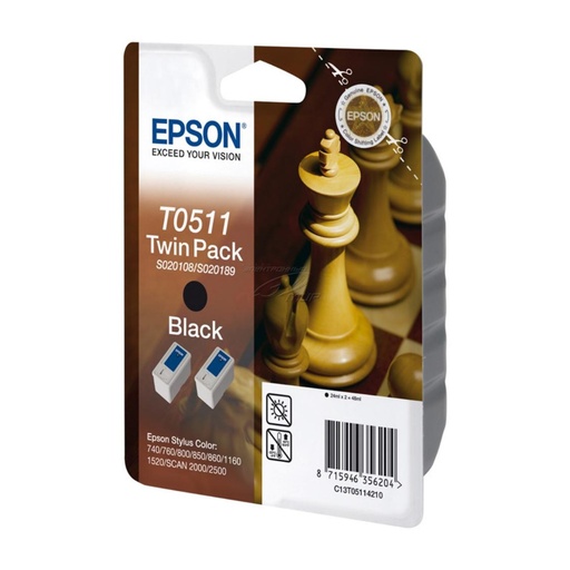 [166233] CARTUCHO EPSON T0511 NEGRO