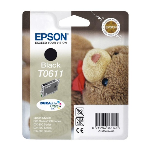 [169987] CARTUCHO EPSON T0611 NEGRO