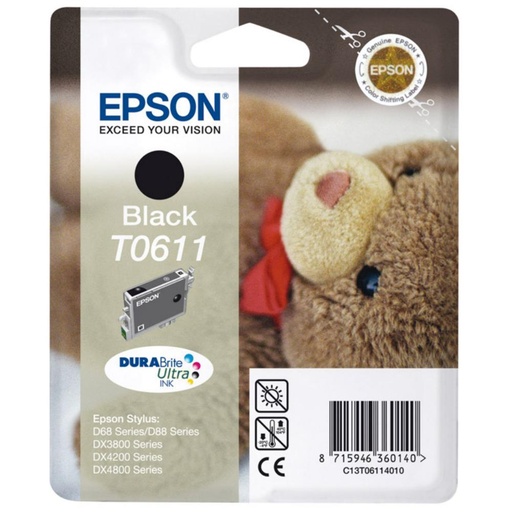[169987] CARTUCHO EPSON T0611 NEGRO