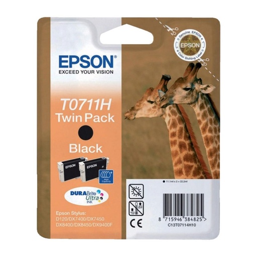 [166138] CARTUCHO EPSON T0711H NEGRO PACK2
