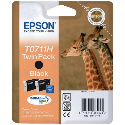 [166138] CARTUCHO EPSON T0711H NEGRO PACK2