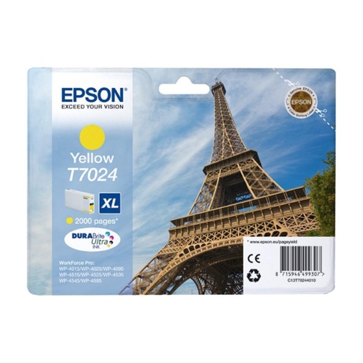 [166289] CARTUCHO EPSON T7024 AMARILLO *