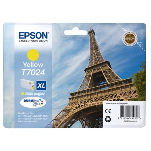 [166289] CARTUCHO EPSON T7024 AMARILLO *