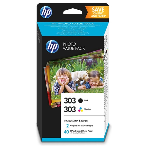 [165127] CARTUCHO HP 303 NEG+TRICOL+40H PHOTO