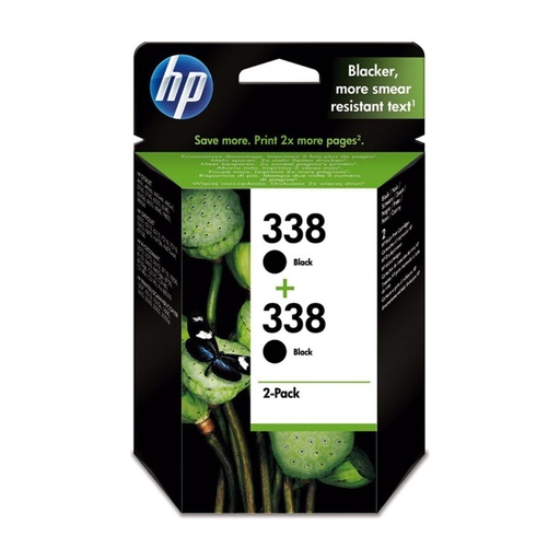 [168008] CARTUCHO HP 338 CB331EE NEGRO PACK2UD