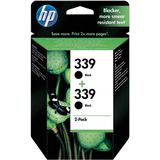 [168018] CARTUCHO HP 339 NEGRO PACK 2UDS