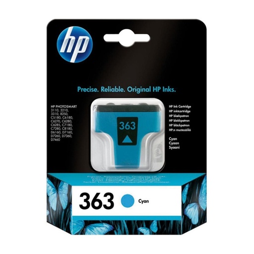 [168051] CARTUCHO HP 363 C8771EE CYAN