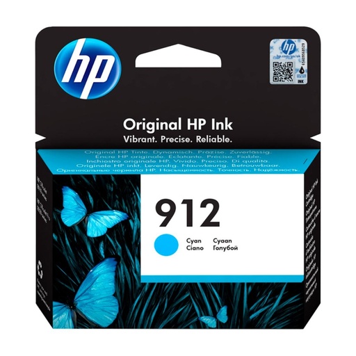 [165142] CARTUCHO HP 912 3JA77AE CYAN