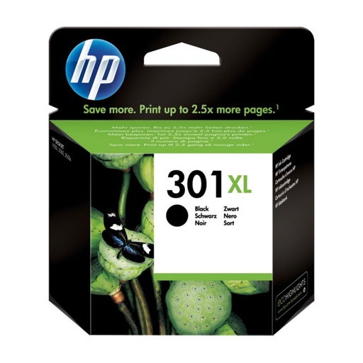 [167247] CARTUCHO INKJET HP 301 XL NEGR