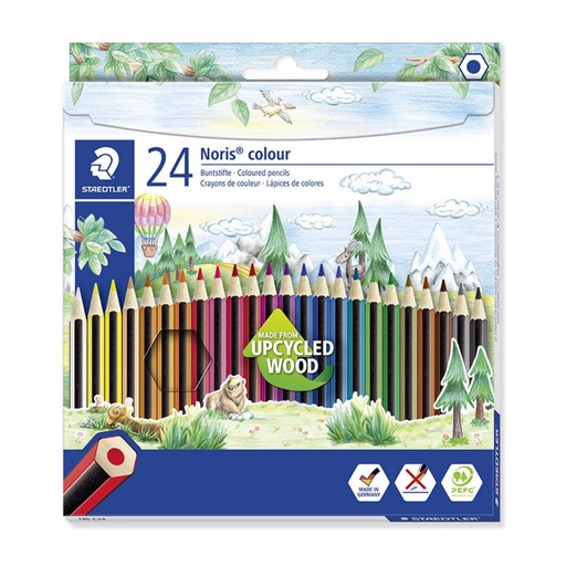 [649281] LÁPICES DE COLORES STAEDTLER WOOD ECOLÓGICOS 24 COLORES 