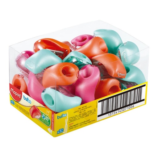 [649124] SACAPUNTAS DE UN ORIFICIO CON DEPÓSITO Y COLORES SURTIDOS