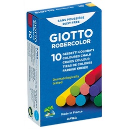 TIZA COLOR ANTIPOLVO ROBERCOLOR COLORES SURTIDOS 10 UDS