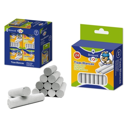 [630777] TIZA BLANCA BISMARK KIDS 24 UDS