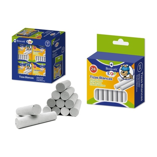 [630777] TIZA BLANCA BISMARK KIDS 24 UDS