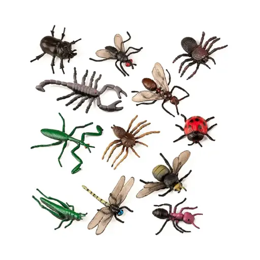 [825488] ANIMALES INSECTOS SET DE 12 FIGURAS MINILAND