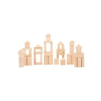 [825510] JUEGO DE CONSTRUCCIÓN 100 PIEZAS ANDREUTOYS MADERA NATURAL