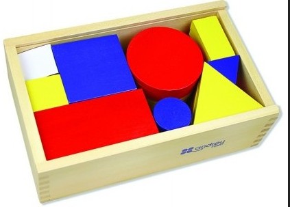 [825506] LOGIC BLOCKS CONJUNTO DE BLOQUES GEOMÉTRICOS LÓGICOS 48 PIEZAS EN MADERA