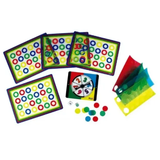 [825728] COLORÍN TRANSLÚCIDO JUEGO DE CUENTAS Y TABLEROS HENBEA