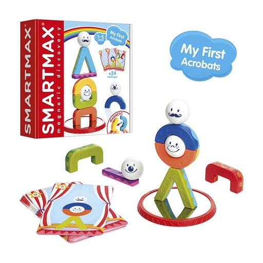 [710557] CONSTRUCCIONES CON IMÁN SMARTMAX MIS PRIMEROS ACRÓBATAS – JUEGO LUDILO MAGNÉTICO Y RETOS