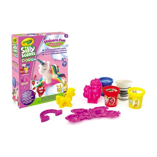 [862971] CRAYOLA PASTA DE MODELAR PERFUMADA SET UNICORNIOS 4 BOTES 56G