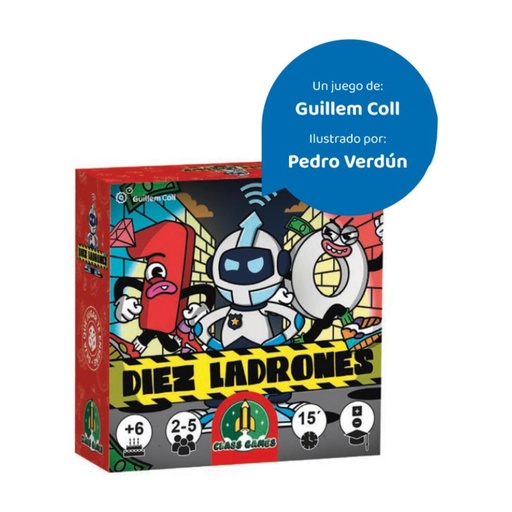 [670521] JUEGO EDUCATIVO DE CARTAS FALOMIR DIEZ LADRONES 