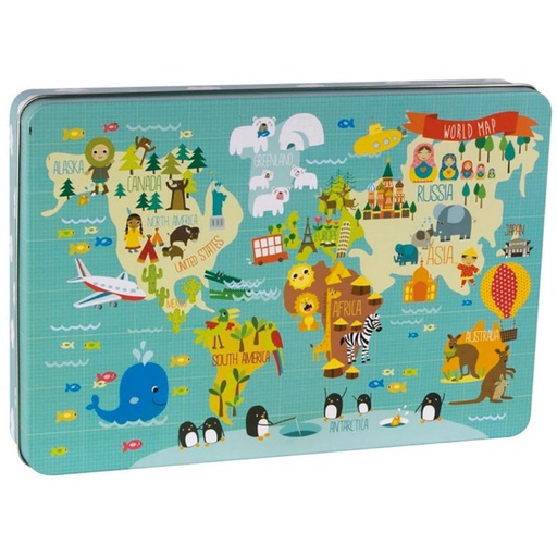 [710238] JUEGO APLI PUZZLE MAPAMUNDI 24 PIEZAS DISEÑO