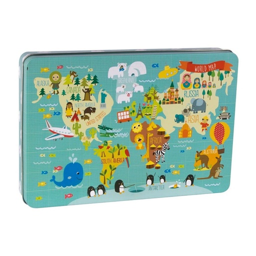 [710238] JUEGO APLI PUZZLE MAPAMUNDI 24 PIEZAS DISEÑO