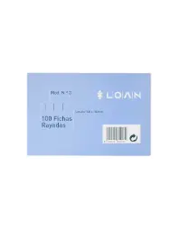 FICHAS LISAS LOAN 100 X 150 MM Nº 3