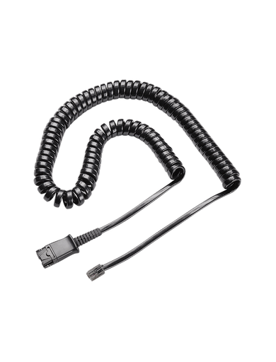 [120494] CABLE PLANTRONICS RJ11 A QD MODELO U10 3 METROS NEGRO