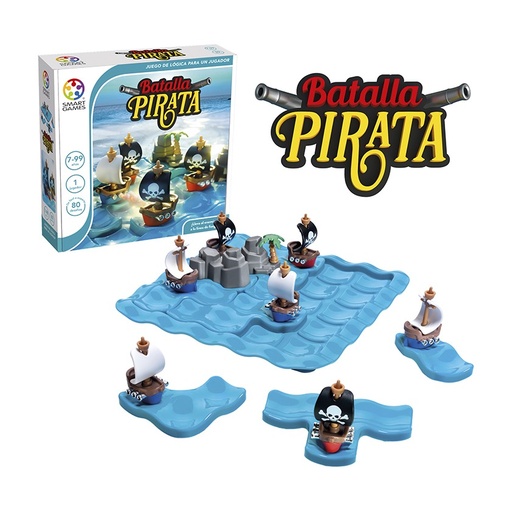 [670567] JUEGO DE MESA DE LÓGICA Y RETOS BATALLA PIRATA