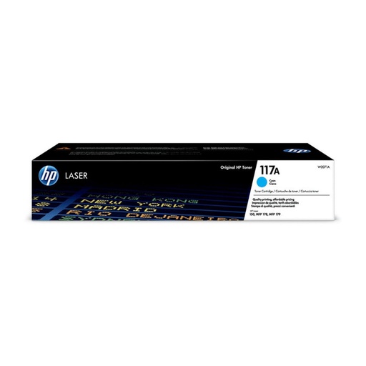 [165169] HP CARTUCHO DE TONER ORIGINAL LASER 150A/178/179FNW  117A CIAN (W2071A)