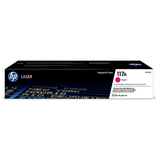 [165170] HP CARTUCHO DE TONER ORIGINAL LASER 150A/178/179FNW  117A MAGENTA (W2073A)