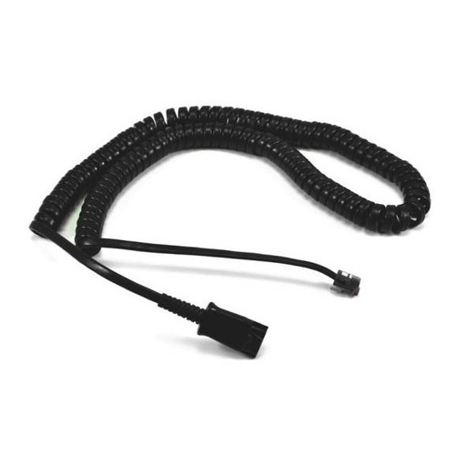 [120501] CABLE U10P DE CONEXIÓN PARA AURICULARES POLY/H PLANTRONICS 3 METROS NEGRO