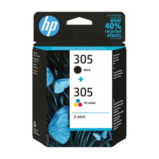 [165124] HP DESKJET 1210,1212 PACK 2 CARTUCHO COLOR Y NEGRO Nº305